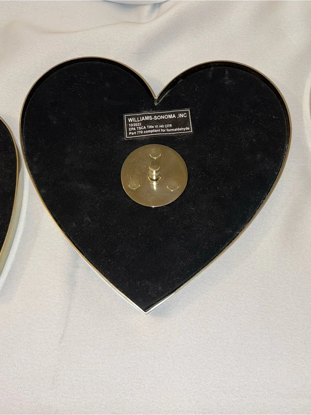 Pottery Barn Teen Gold Heart Wall Mirror Hooks